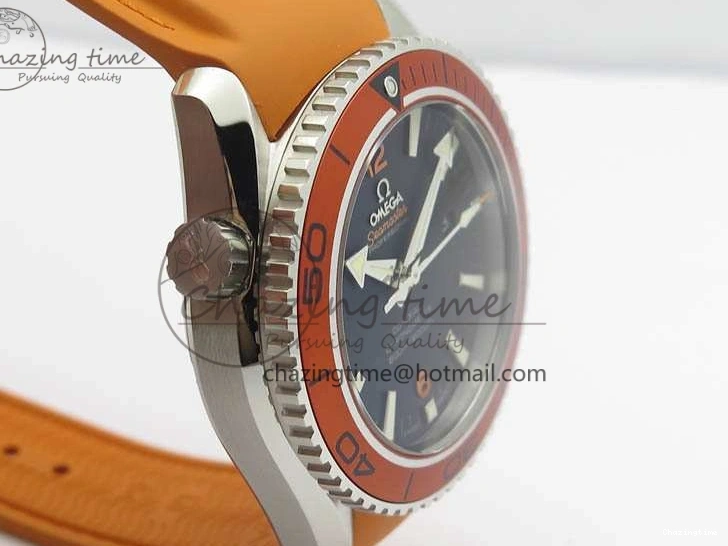0109 UrbanStyle Planet Ocean Pro Orange Bezel 45mm OMF 1:1 Best Edition On Rubber Strap A8500 (Black Balance Wheel) 8138